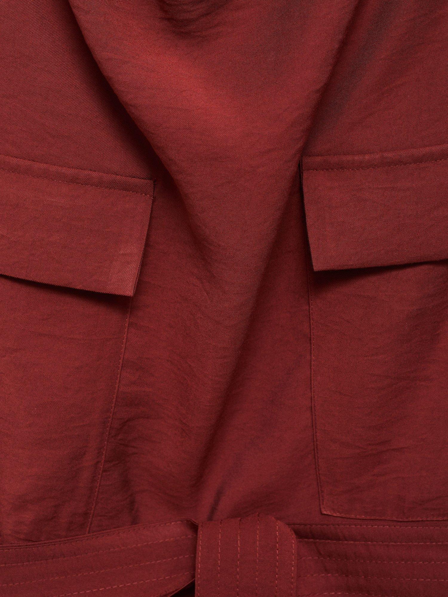 Product image 5 of 8, which shows Mango Angela Belted Top, Medium Red, 10