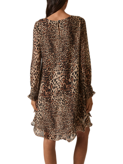 James Lakeland Leopard Print Wave Hem Dress, Leopard - view 2, Leopard