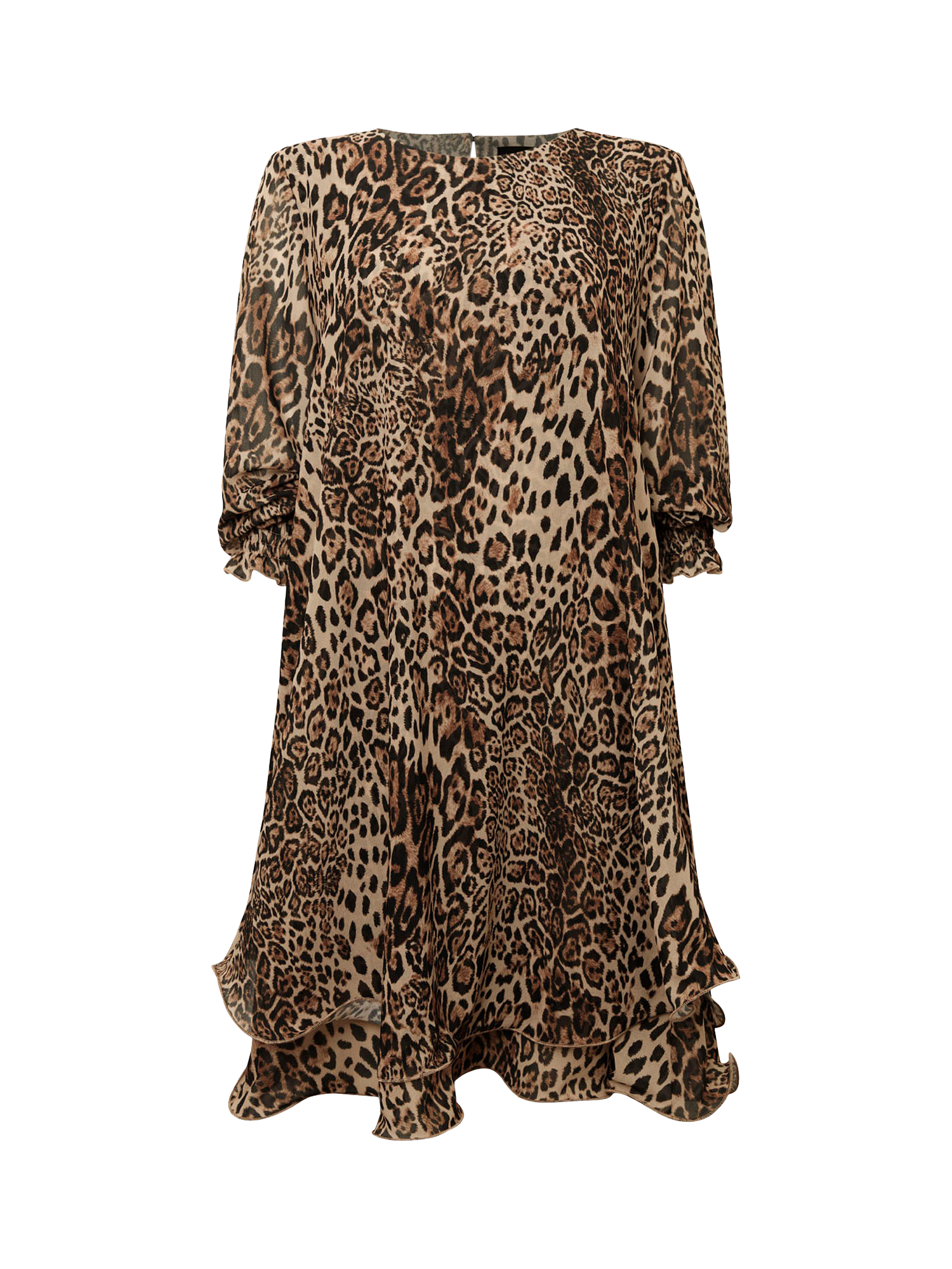 Product image 6 of 6, which shows James Lakeland Leopard Print Wave Hem Dress, Leopard, 8