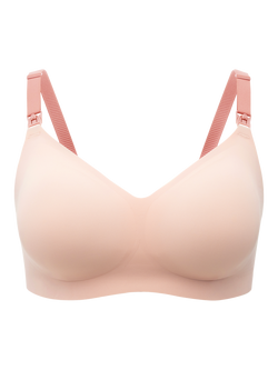 Momcozy Jelly Strip 3.0 Busty Nursing Bra, Oyster Pink, Oyster Pink
