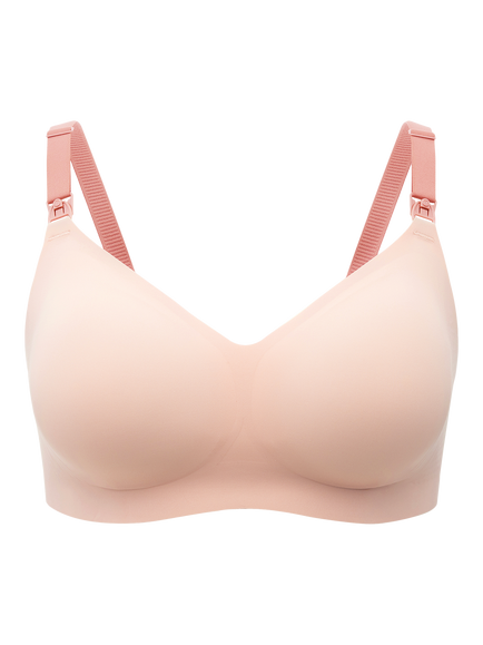 Momcozy Jelly Strip 3.0 Busty Nursing Bra, Oyster Pink, Oyster Pink