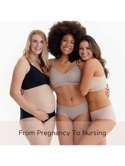 Momcozy Smooth Ultra Soft & Omni Nursing Bra, Brown - view 2, Brown