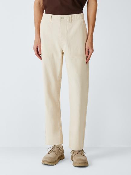Kin Straight Leg Denim Jeans, Ecru, Ecru