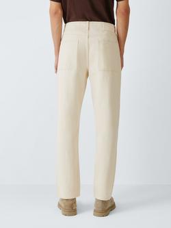 Kin Straight Leg Denim Jeans, Ecru - view 2, Ecru