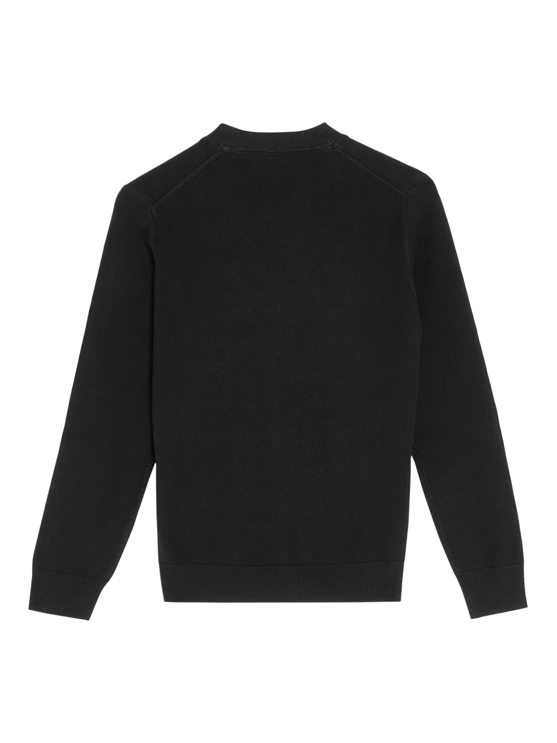 Product image 2 of 3, which shows Lyle & Scott Kids' Monogram Button Cardigan, Black, 3-4 years