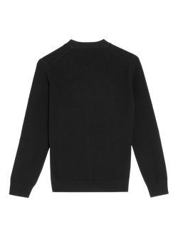 Lyle & Scott Kids' Monogram Button Cardigan - view 2, Black