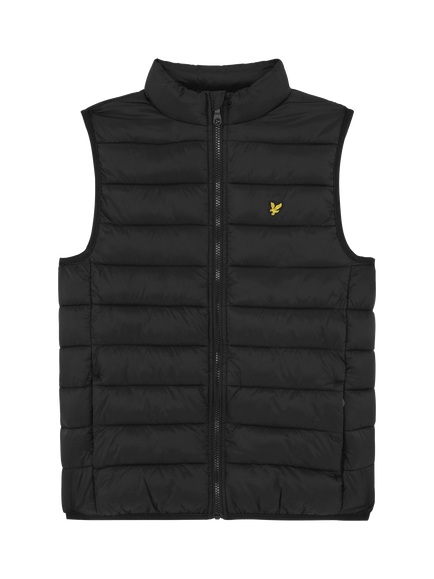 Lyle & Scott Kids' Lightweight Padded Gilet, Black