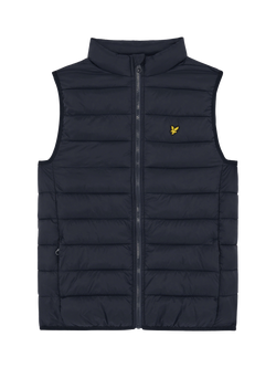 Lyle & Scott Kids' Lightweight Padded Gilet, Navy