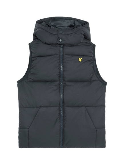 Lyle & Scott Kids' Ripstop Quilted Gilet, Navy