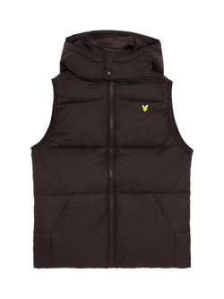 Lyle & Scott Kids' Ripstop Quilted Gilet, Black