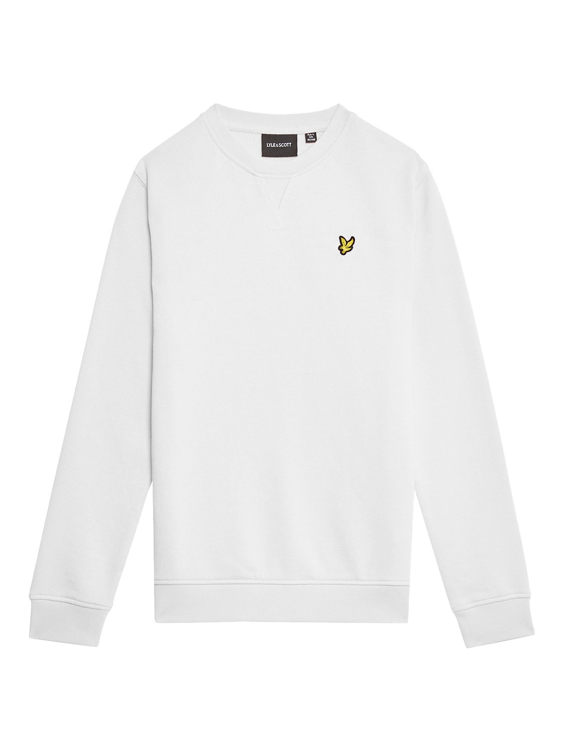 Product image 1 of 3, which shows Lyle & Scott Kids' Cotton Crew Neck Sweatshirt, 626 White, 9-10 years