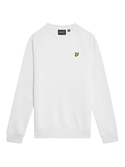 Lyle & Scott Kids' Cotton Crew Neck Sweatshirt, 626 White