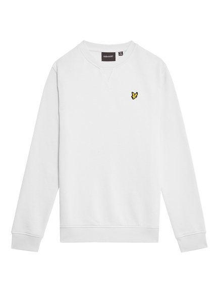 Lyle & Scott Kids' Cotton Crew Neck Sweatshirt, 626 White