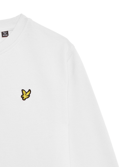 Lyle & Scott Kids' Cotton Crew Neck Sweatshirt - view 2, 626 White
