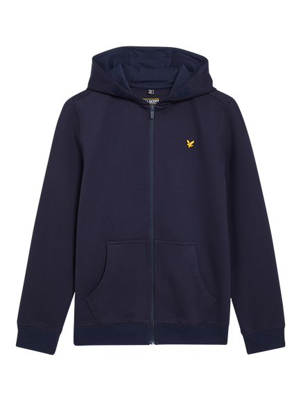 Lyle & Scott Kids' Fly Fleece Zip Hoodie, Navy