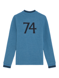 Lyle & Scott Kids' Football Sweatshirt, Jet Black - view 2, Jet Black