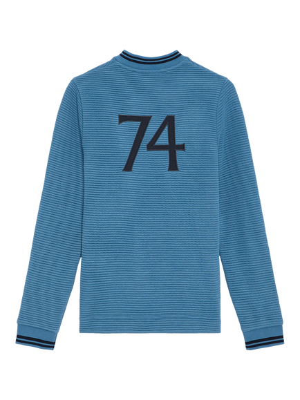 Lyle & Scott Kids' Football Sweatshirt, Jet Black - view 2, Jet Black