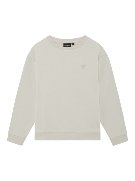 Lyle & Scott Kids' Cotton Crew Neck Sweatshirt, Beige