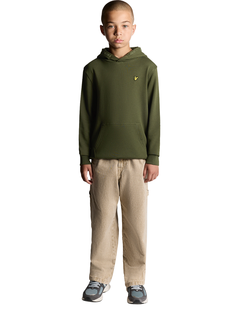 Product image 2 of 7, which shows Lyle & Scott Kids' Pullover Hoodie, Green, 3-4 years