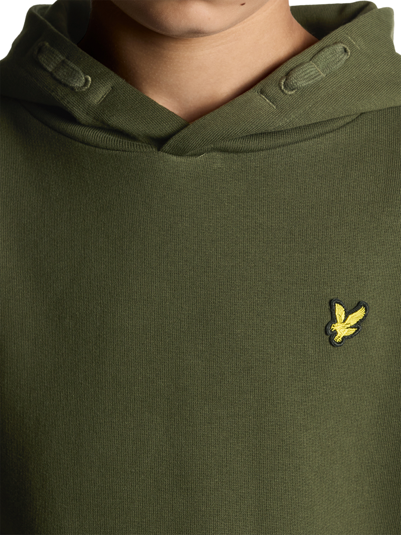 Product image 3 of 7, which shows Lyle & Scott Kids' Pullover Hoodie, Green, 3-4 years