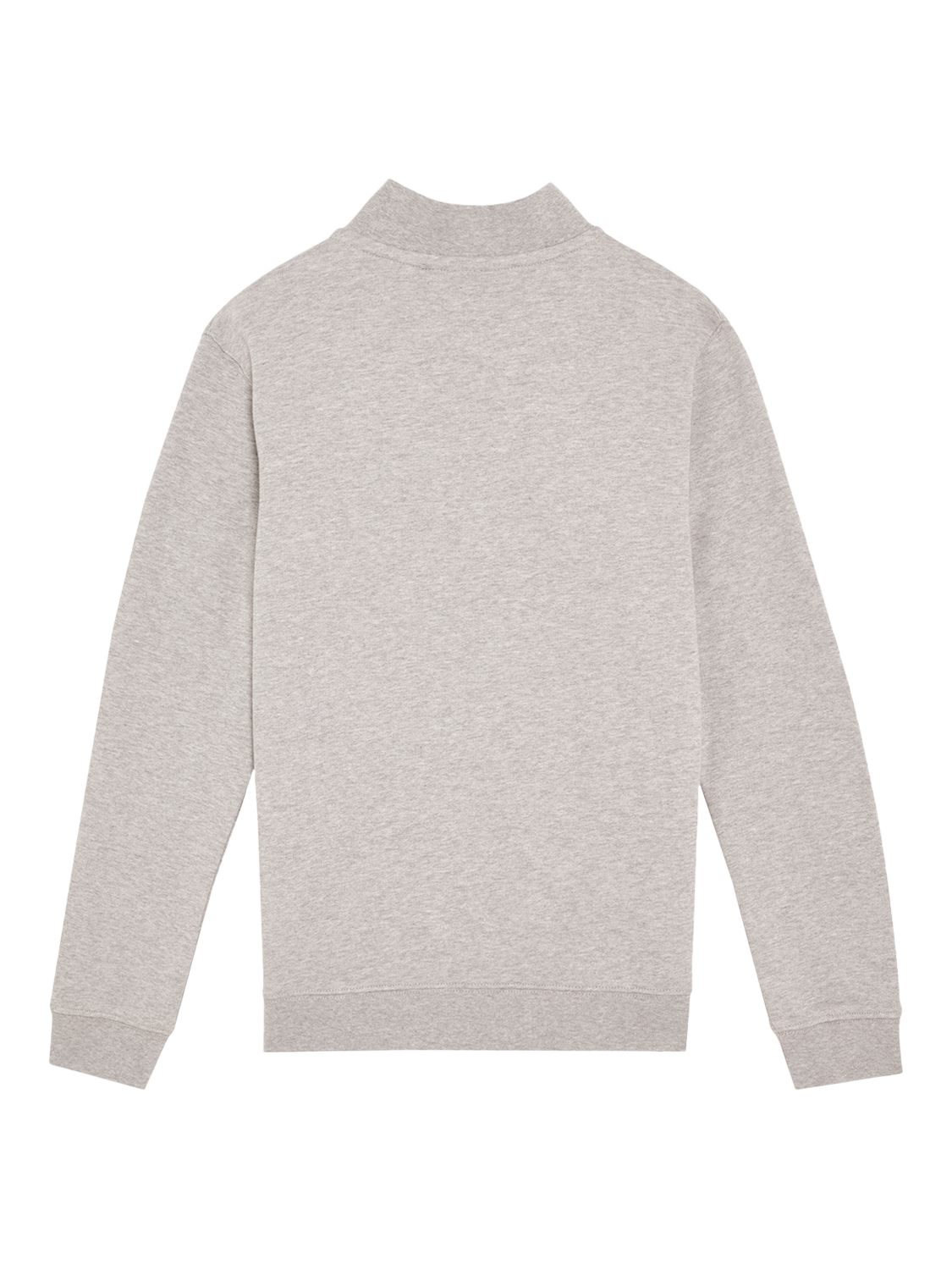 Product image 2 of 3, which shows Lyle & Scott Kids' Cotton Quarter Zip Jumper, D24 Light Grey Marl, 9-10 years