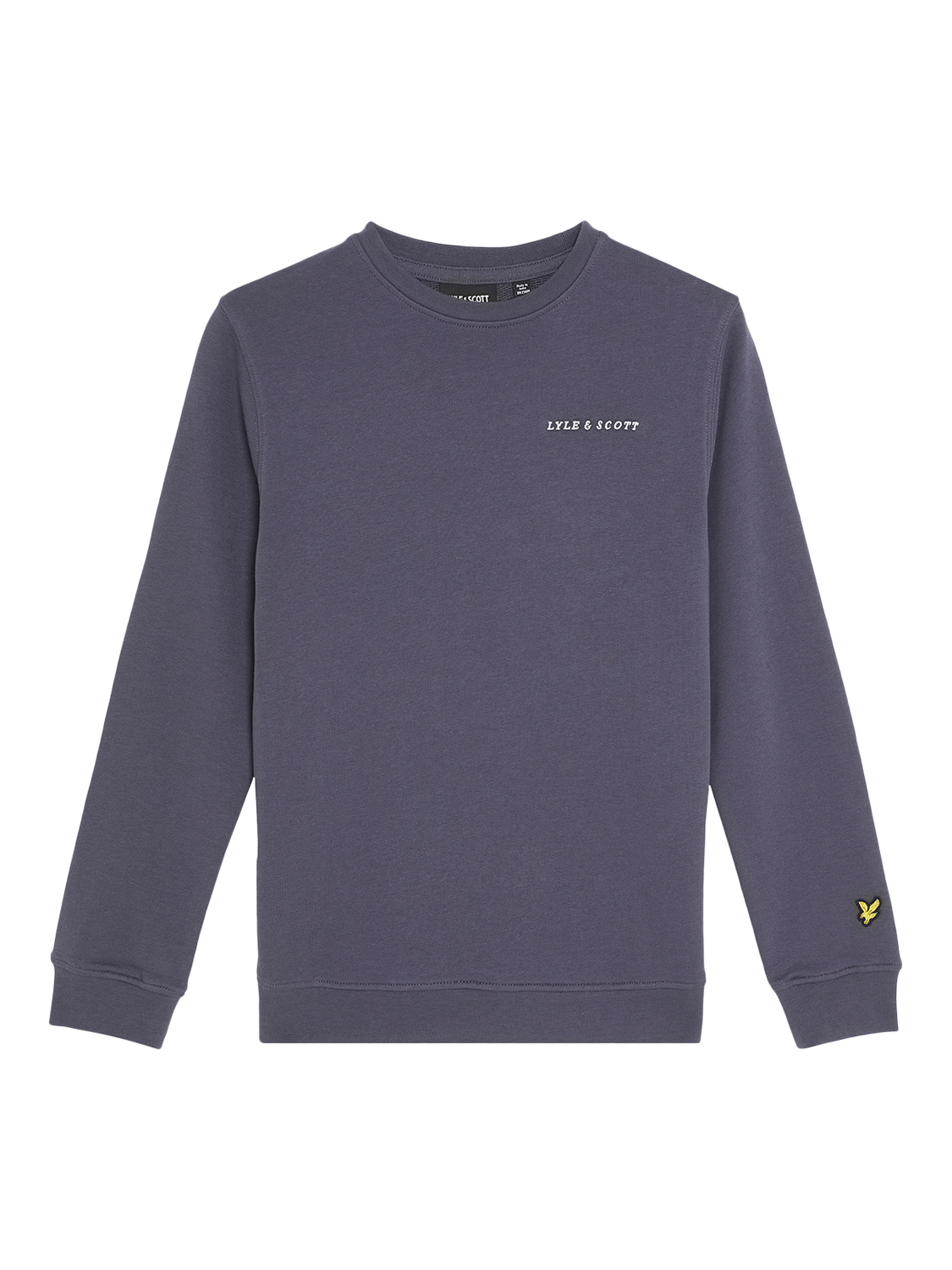 Product image 1 of 3, which shows Lyle & Scott Kids' Script Crew Neck Sweatshirt, Graystone, 3-4 years