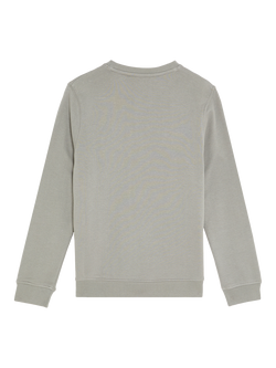 Lyle & Scott Kids' Tonal Crew Neck Jumper, Grey - view 2, Grey