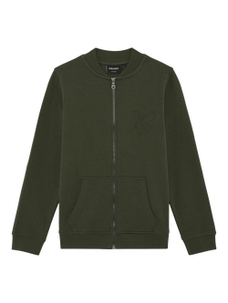 Lyle & Scott Kids' Embossed Eagle Track Jacket, Deep Depths, X848 Deep Depths