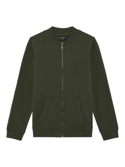 Lyle & Scott Kids' Embossed Eagle Track Jacket, Deep Depths, X848 Deep Depths