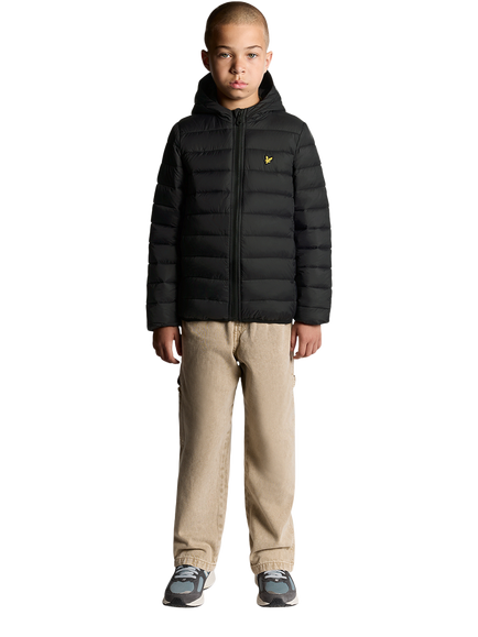 Lyle & Scott Kids' Hooded Puffer Jacket - view 2, Z865 Jet Black