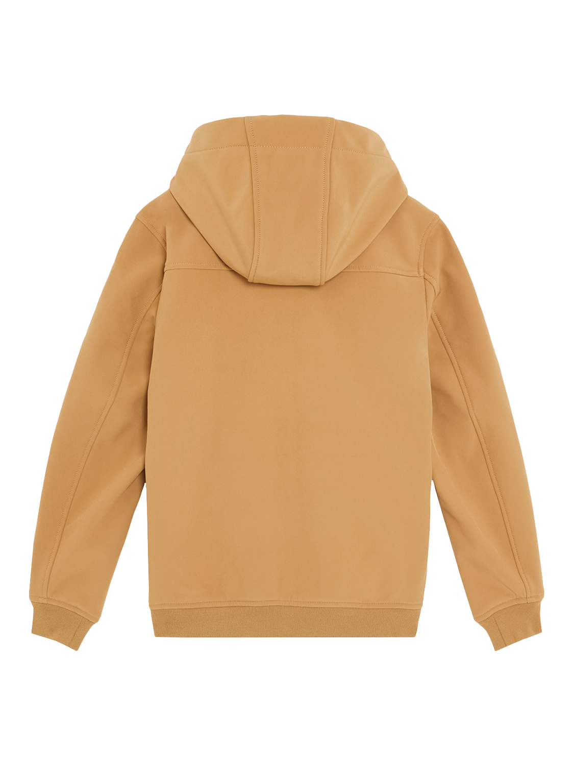 Product image 2 of 3, which shows Lyle & Scott Kids' Soft Shell Hooded Jacket, Tigers Eye, 3-4 years