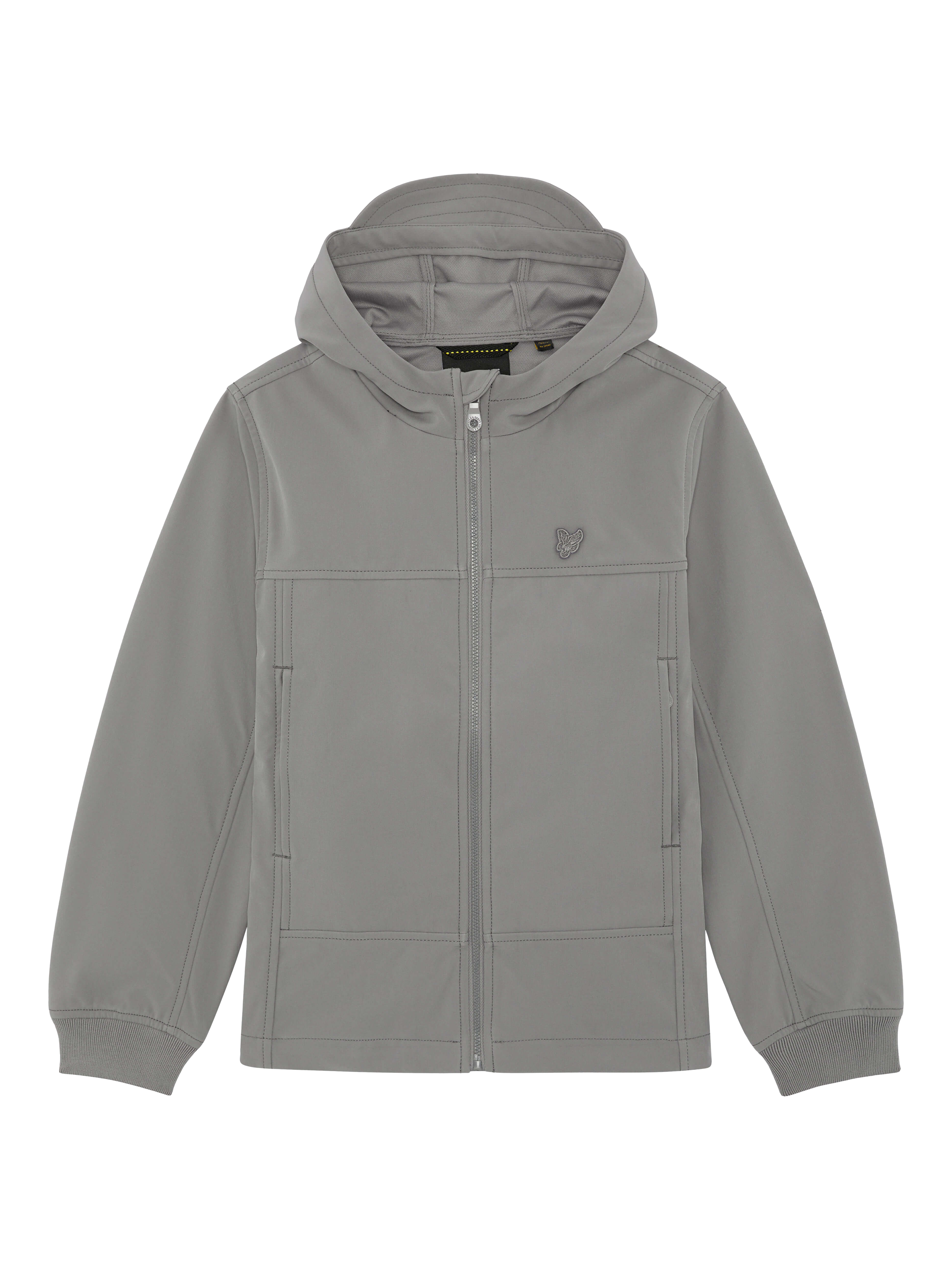 Product image 1 of 1, which shows Lyle & Scott Kids' Hooded Shell Jacket, Grey, 15-16 years