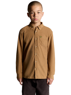 Lyle & Scott Kids' Needle Cord Shirt, Brown