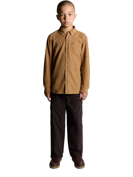 Lyle & Scott Kids' Needle Cord Shirt - view 2, Brown
