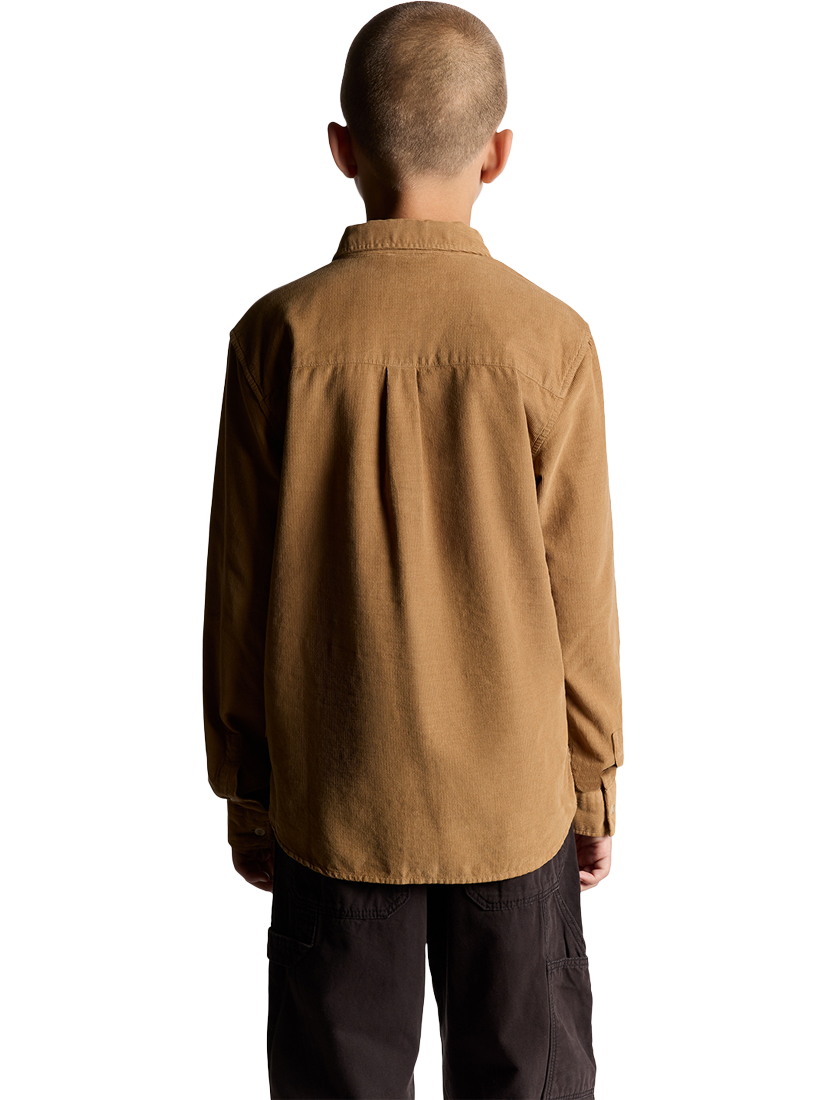 Product image 4 of 7, which shows Lyle & Scott Kids' Needle Cord Shirt, Brown, 3-4 years