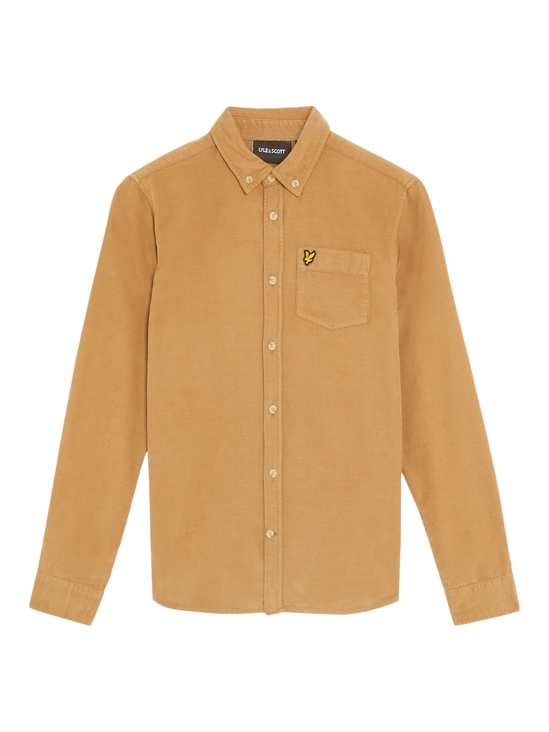 Product image 5 of 7, which shows Lyle & Scott Kids' Needle Cord Shirt, Brown, 3-4 years