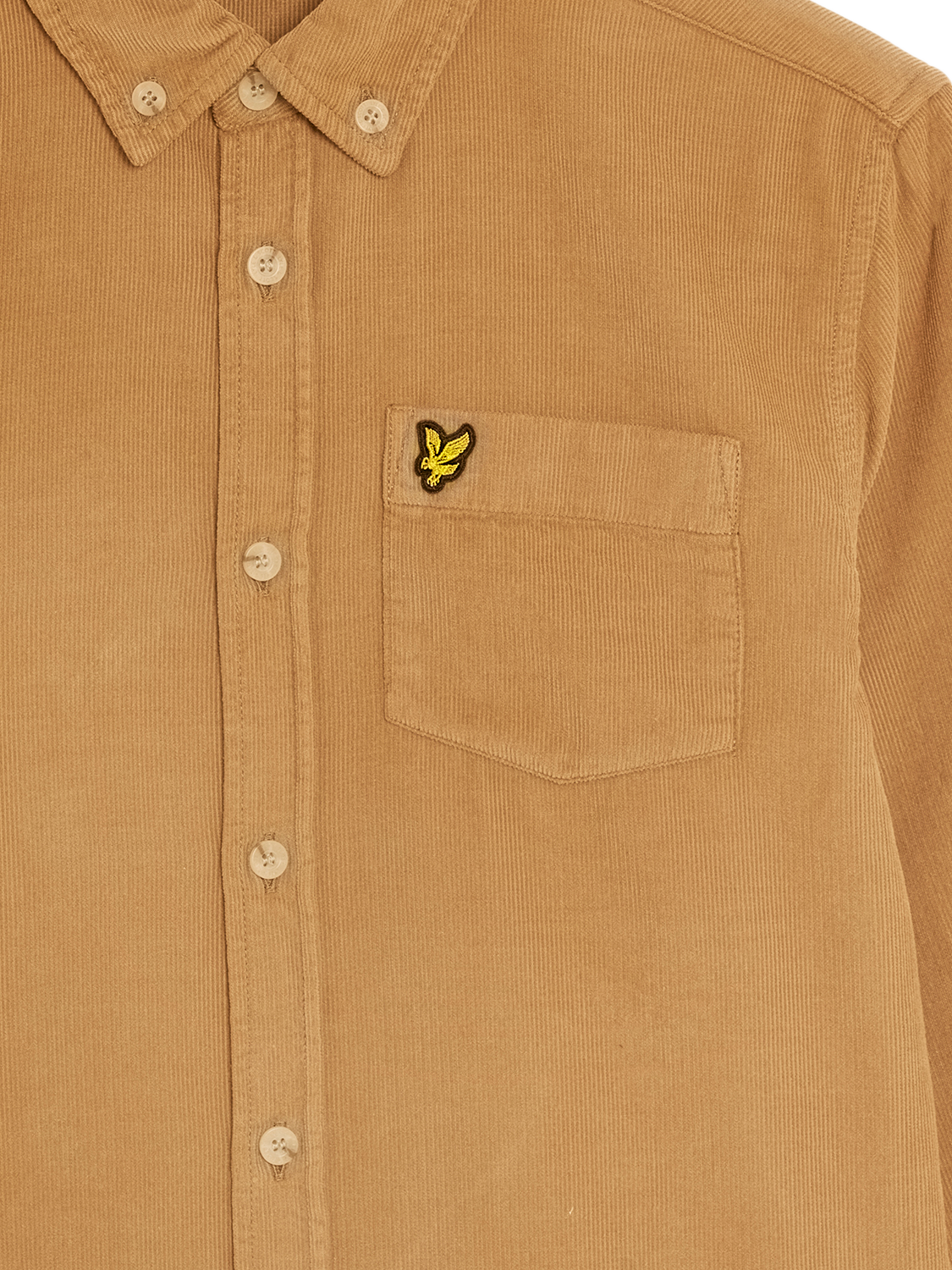 Product image 7 of 7, which shows Lyle & Scott Kids' Needle Cord Shirt, Brown, 3-4 years