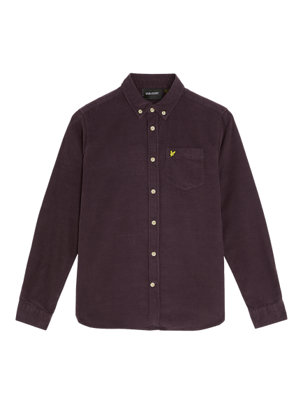 Lyle & Scott Kids' Needle Cord Shirt, Maroon