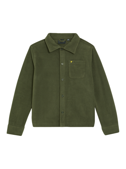Lyle & Scott Kids' Polar Fleece Shirt, Green