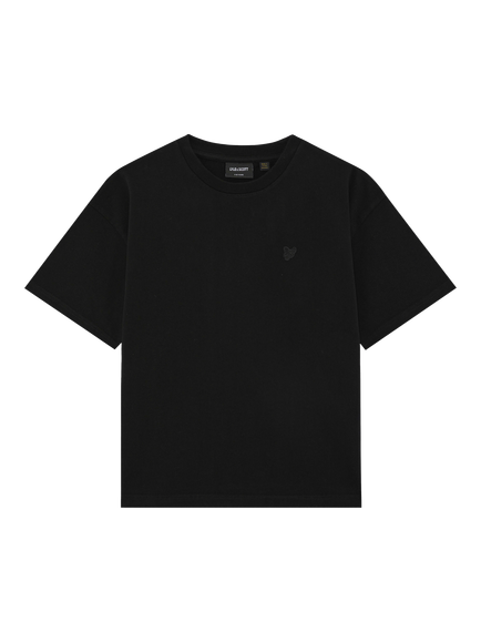 Lyle & Scott Kids' Heavyweight Cotton T-Shirt, Black
