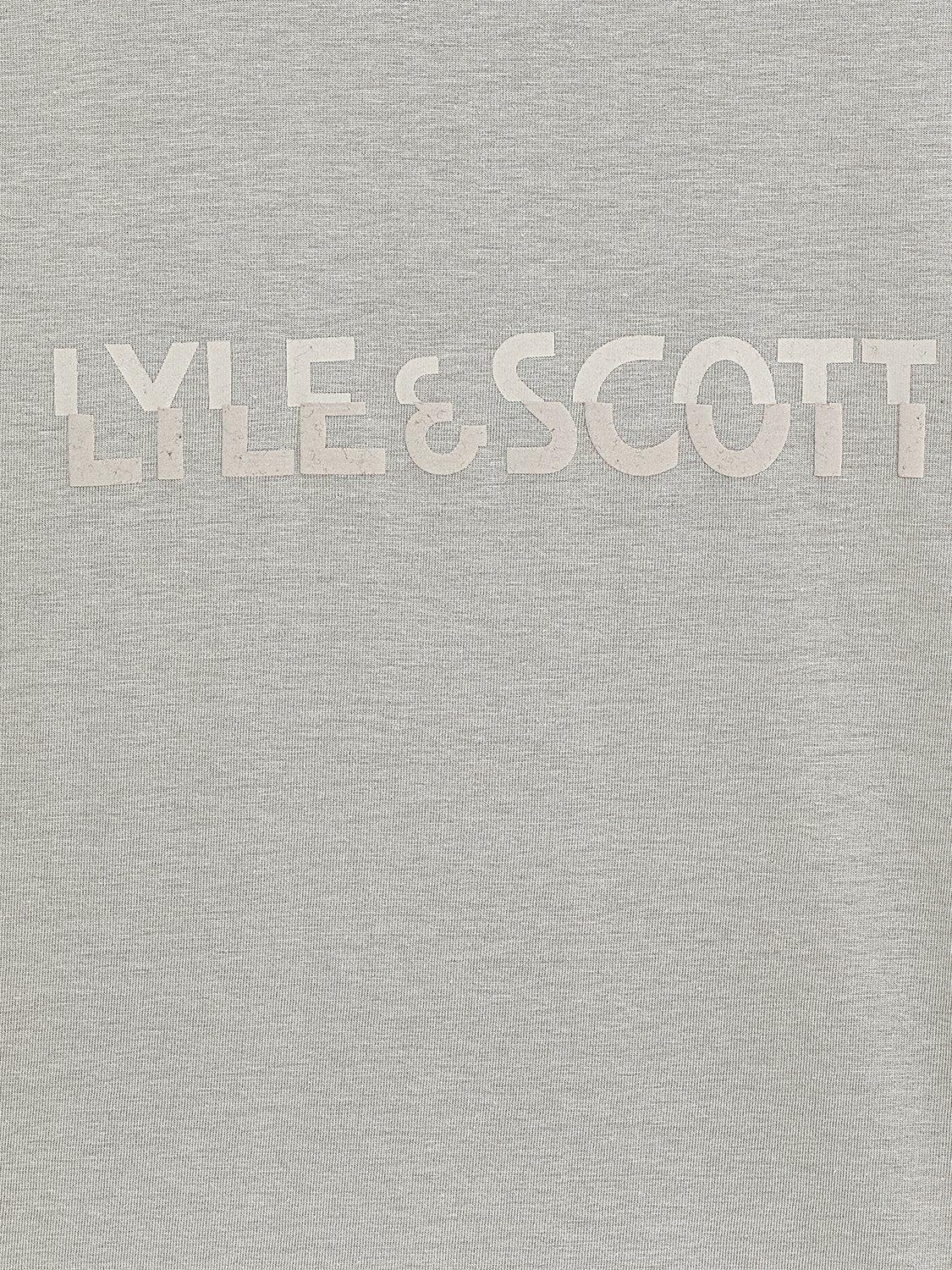 Product image 3 of 3, which shows Lyle & Scott Kids' Print T-Shirt, Grey, 3-4 years