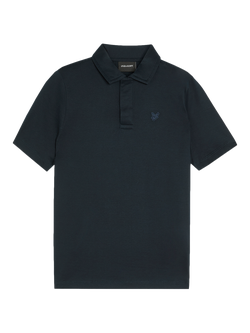 Lyle & Scott Kids' Mercerised Cotton Tonal Polo Shirt, Navy, Navy