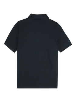 Lyle & Scott Kids' Mercerised Cotton Tonal Polo Shirt, Navy - view 2, Navy