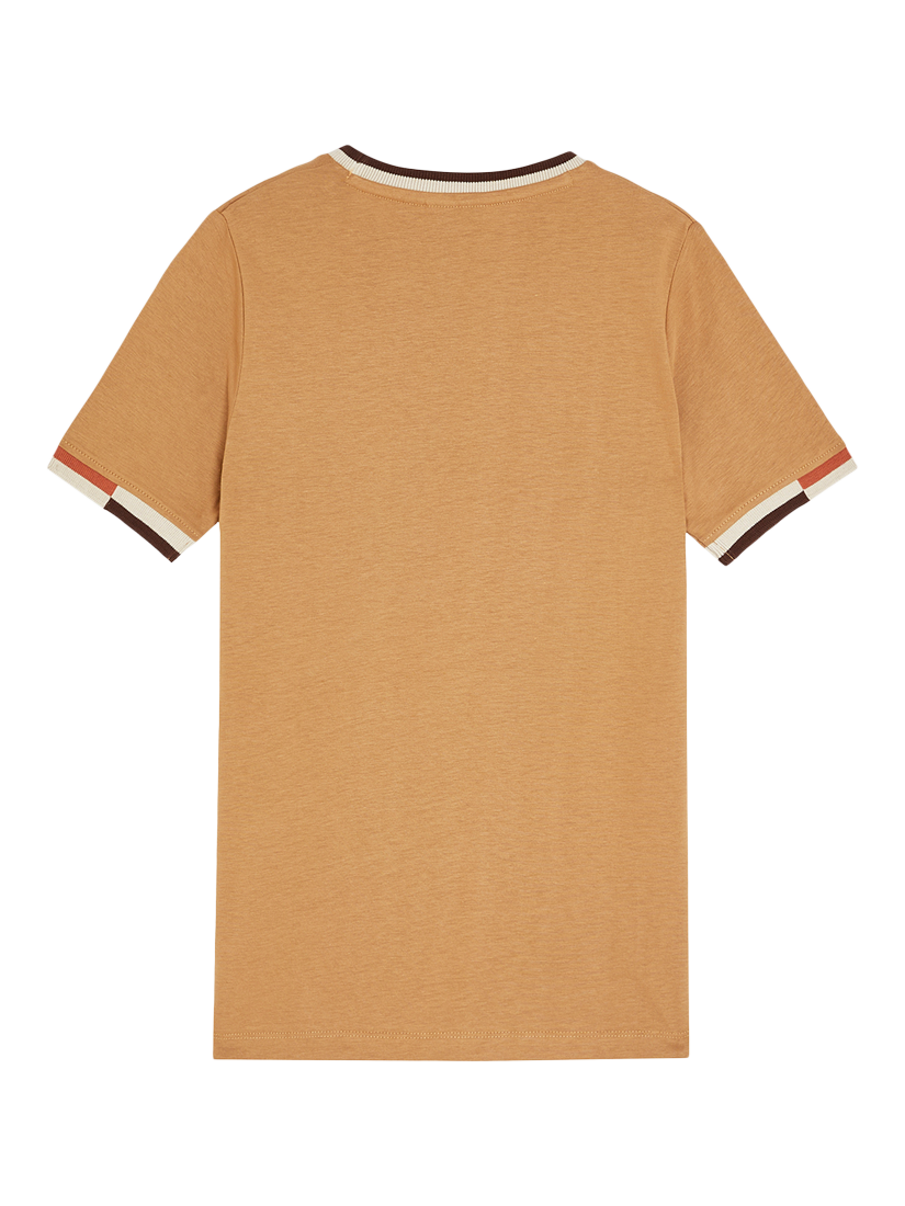 Product image 2 of 3, which shows Lyle & Scott Kids' Multi Rib T-shirt, Brown, 9-10 years