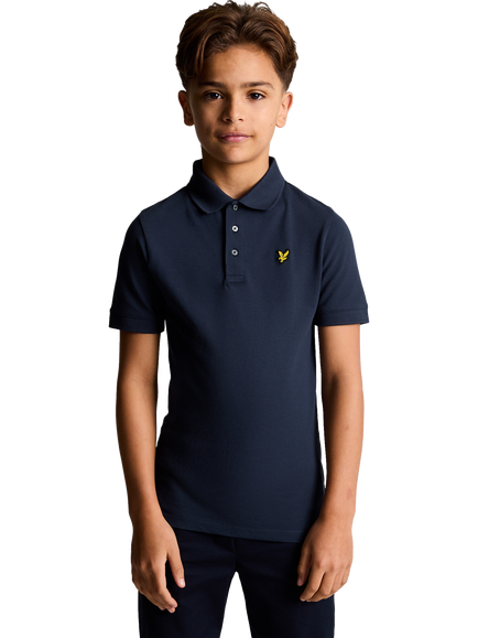 Lyle & Scott Kids' Cotton Rich Polo Shirt, Navy