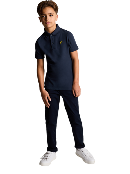 Lyle & Scott Kids' Cotton Rich Polo Shirt - view 2, Navy