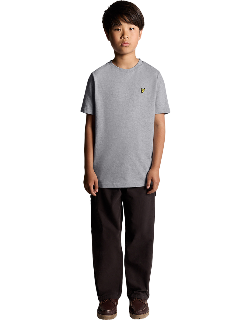 Product image 2 of 7, which shows Lyle & Scott Kids' Plain T-Shirt, Grey, 3-4 years