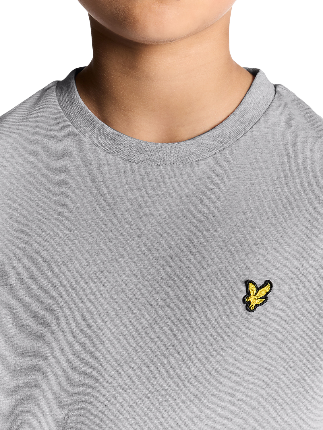 Product image 3 of 7, which shows Lyle & Scott Kids' Plain T-Shirt, Grey, 3-4 years