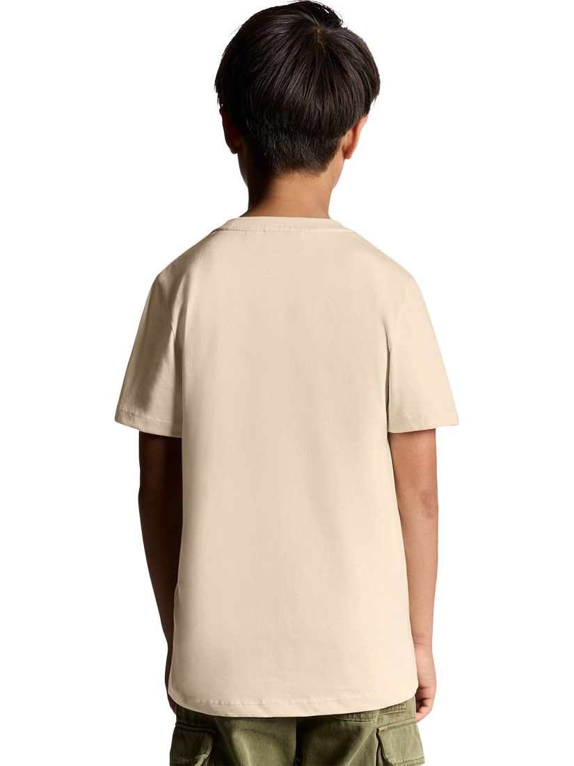 Product image 4 of 7, which shows Lyle & Scott Kids' Plain T-Shirt, Beige, 3-4 years