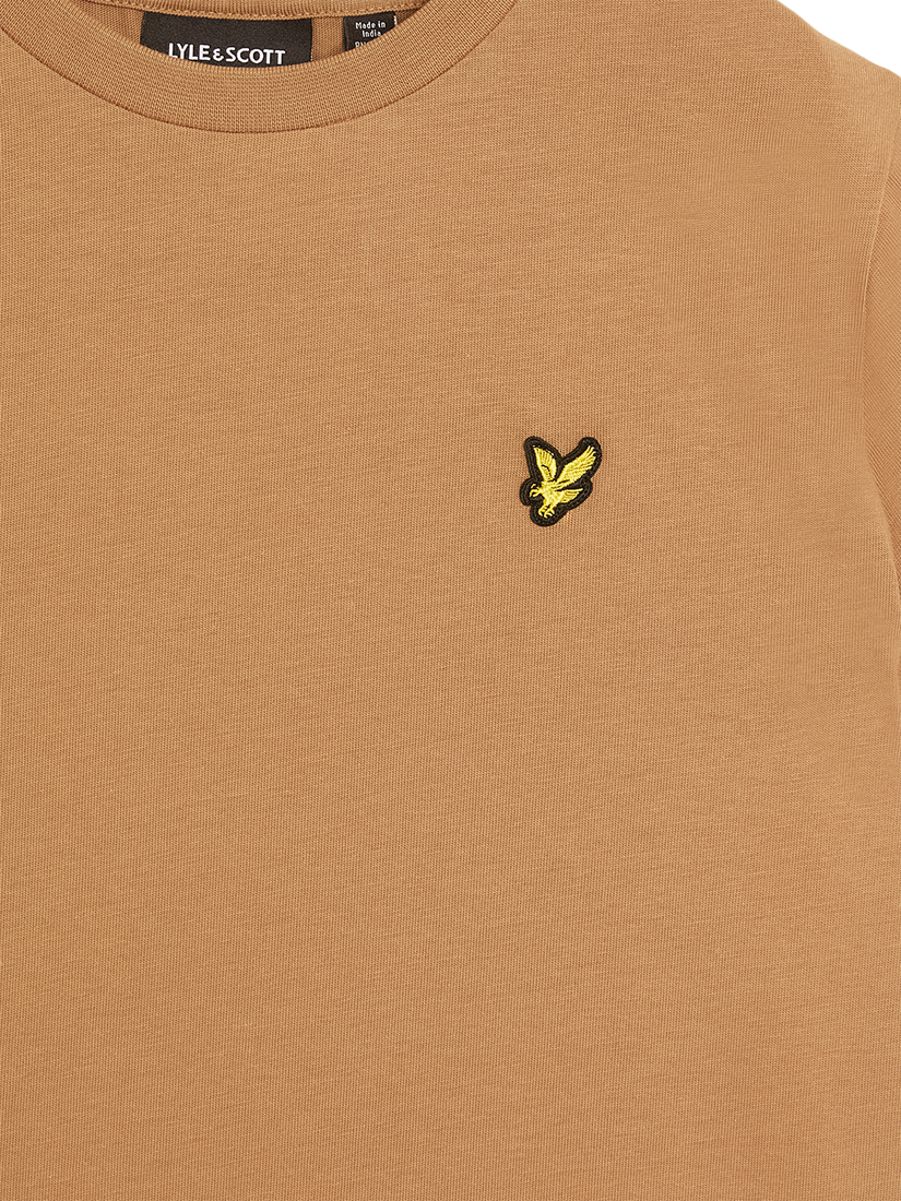Product image 3 of 3, which shows Lyle & Scott Kids' Plain T-Shirt, Brown, 3-4 years